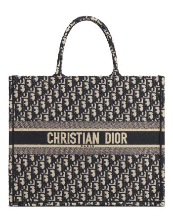 Christian Dior Book Tote bag M1286 Dark Blue